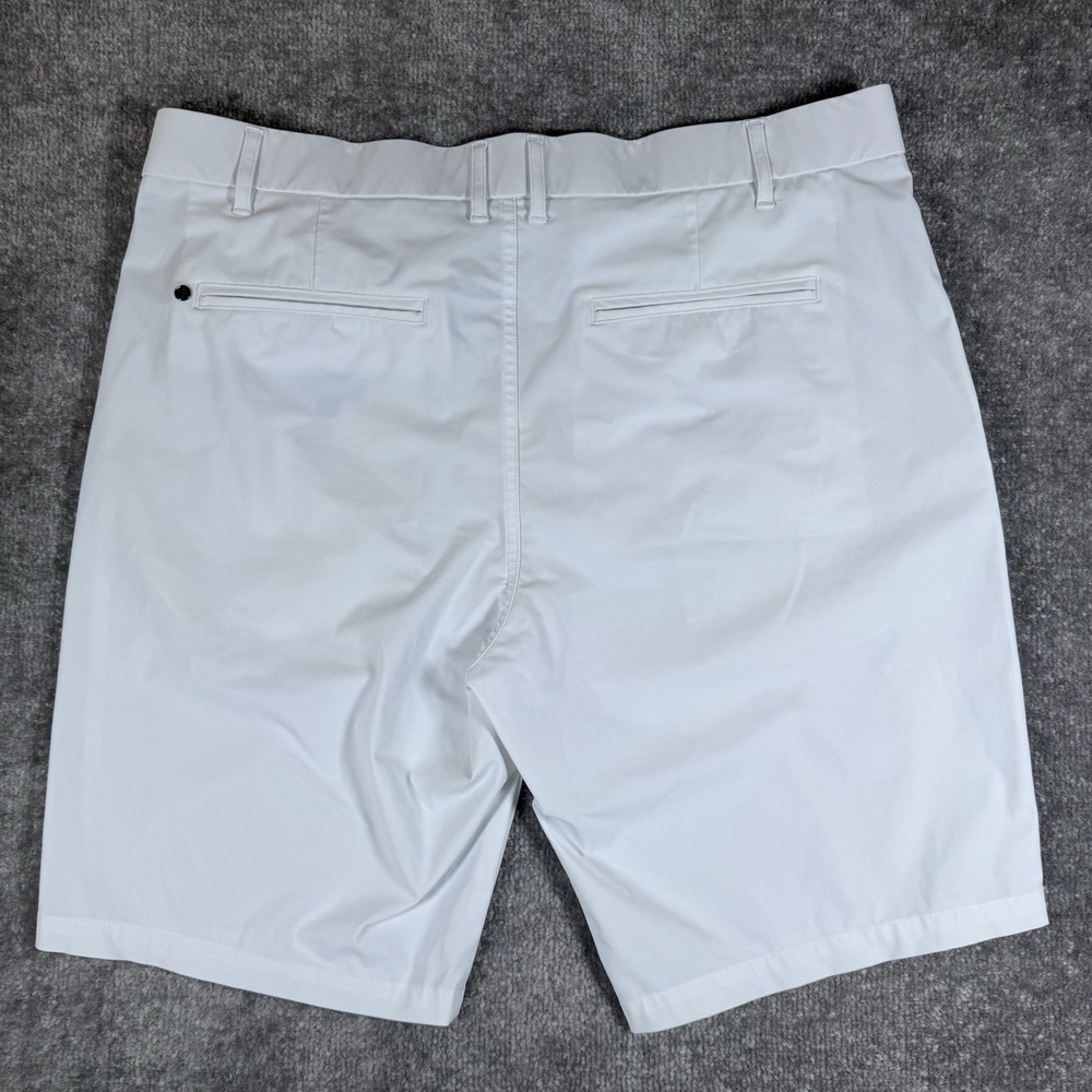 Greyson Shorts Men's 36 Artic White Chino Performance Tech Golf 9" Stretch - Picture 2 of 9